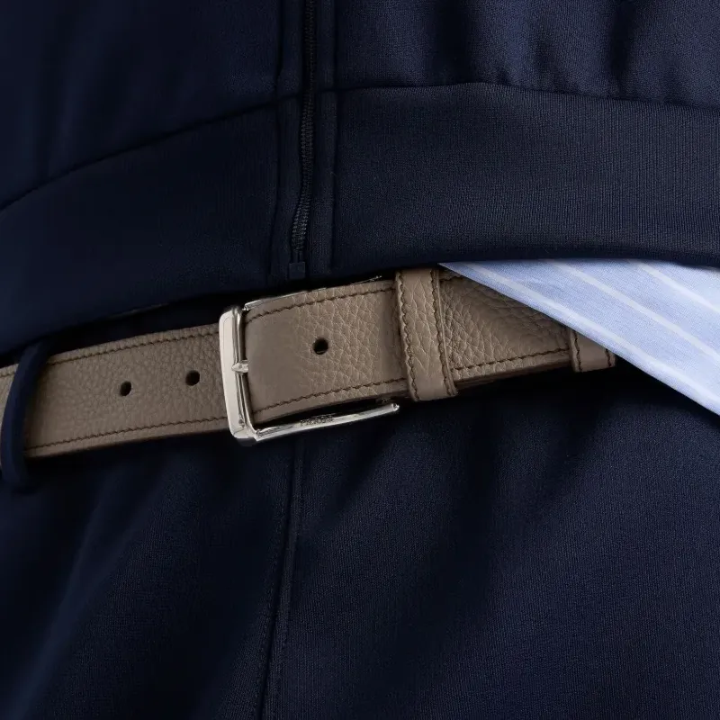 PRADA Pebbled leather Belt-2