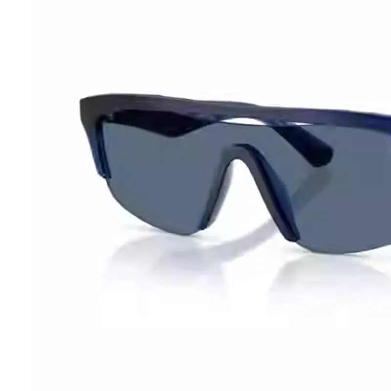 Burberry Plate Frame Irregular Shape Sunglasses Men's Blue-2