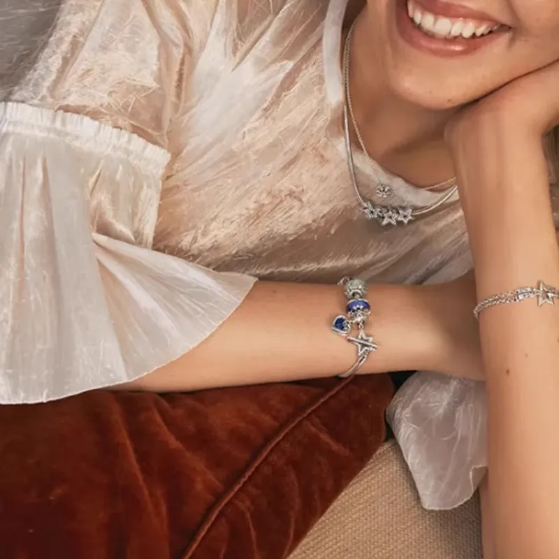 Pandora 925 Sterling Silver Bracelets Women's Silver-2