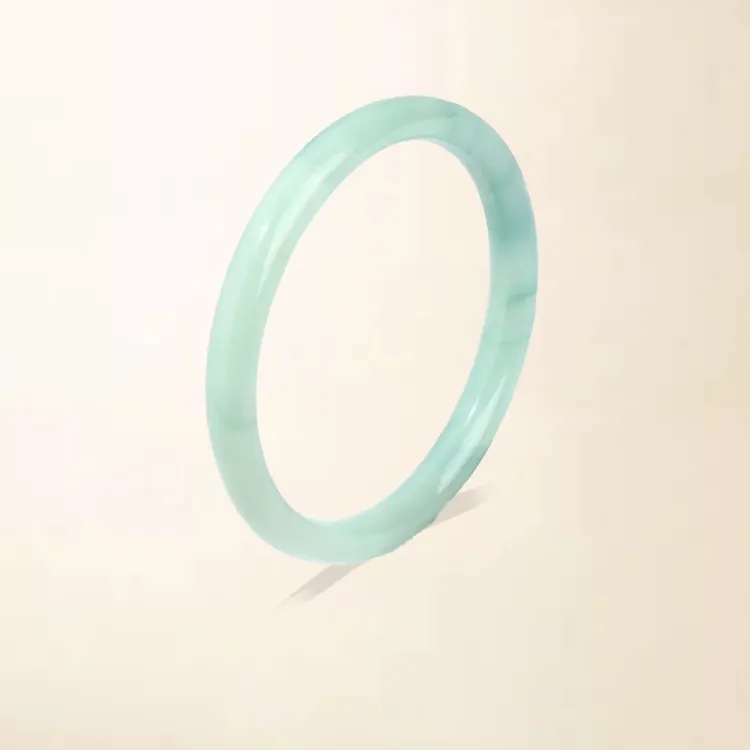 Chongqing Gold Store Colored Glaze Jade Bangles Unisex-2