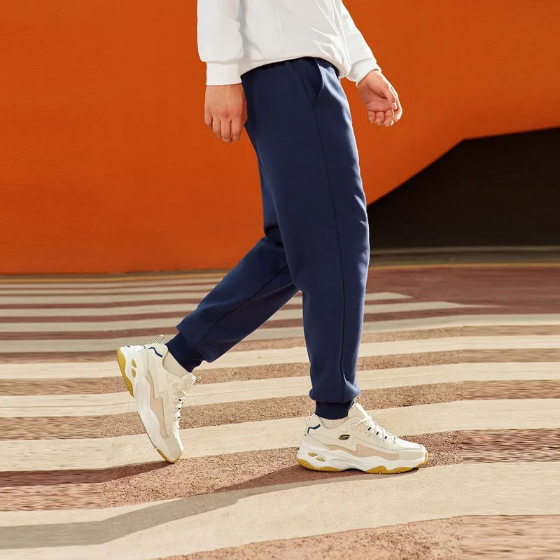 Skechers Colorful Knitted Sweatpants Men Marine Blue/00DU-5