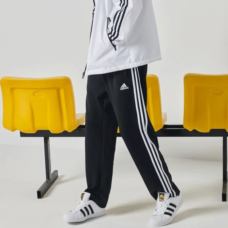 Adidas Knitted Sweatpants Men's Black-3