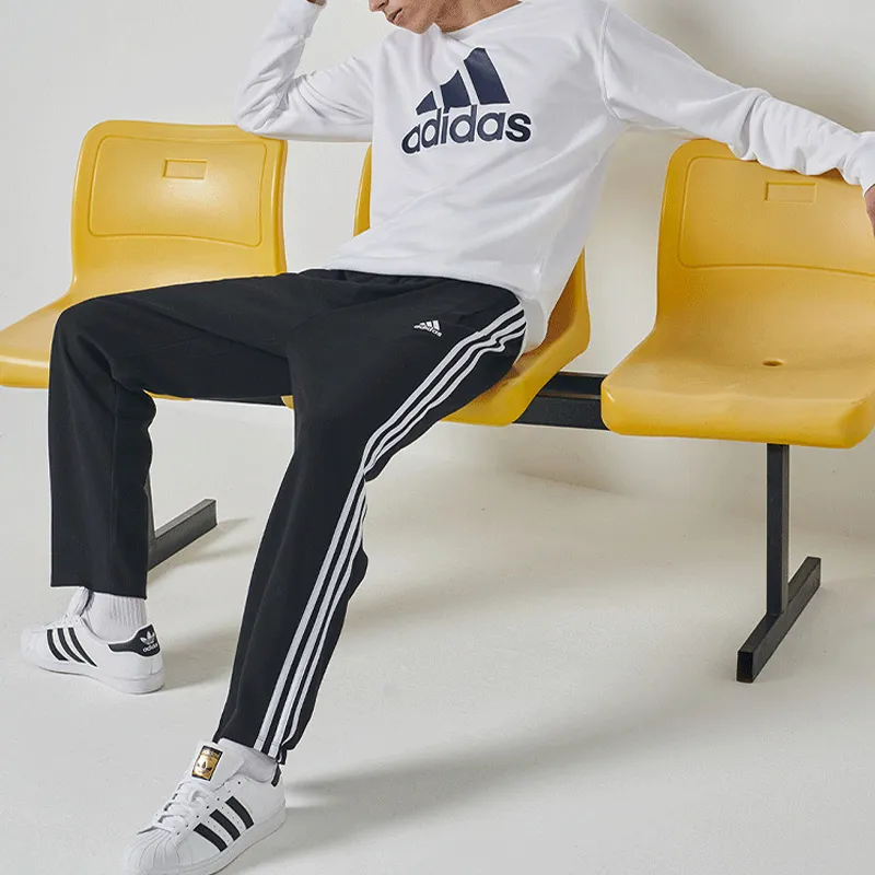 Adidas Knitted Sweatpants Men's Black-5