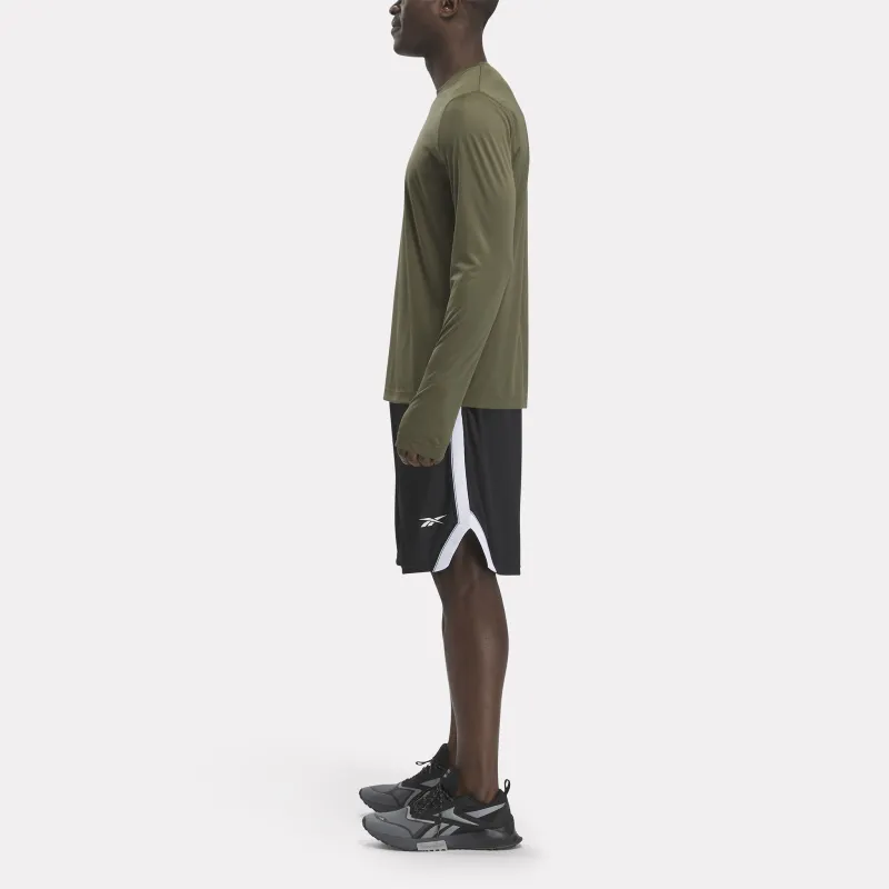 Reebok Training Long Sleeve Tech T-Shirt Men's Army Green-4
