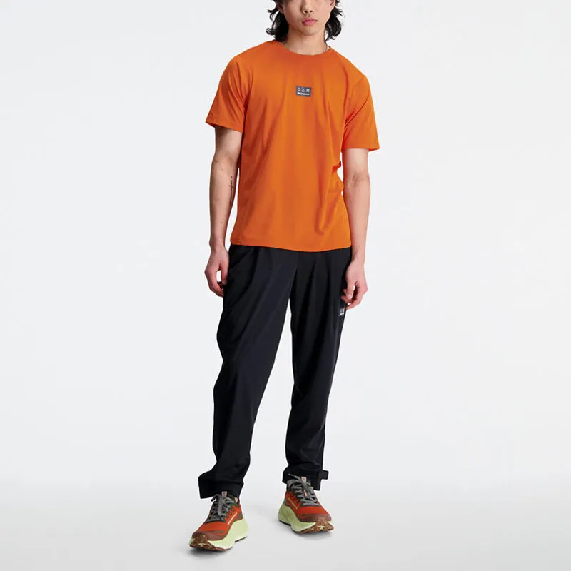 New Balance Impact Run AT N Vent Short Sleeve T Shirt Men's Orange-2