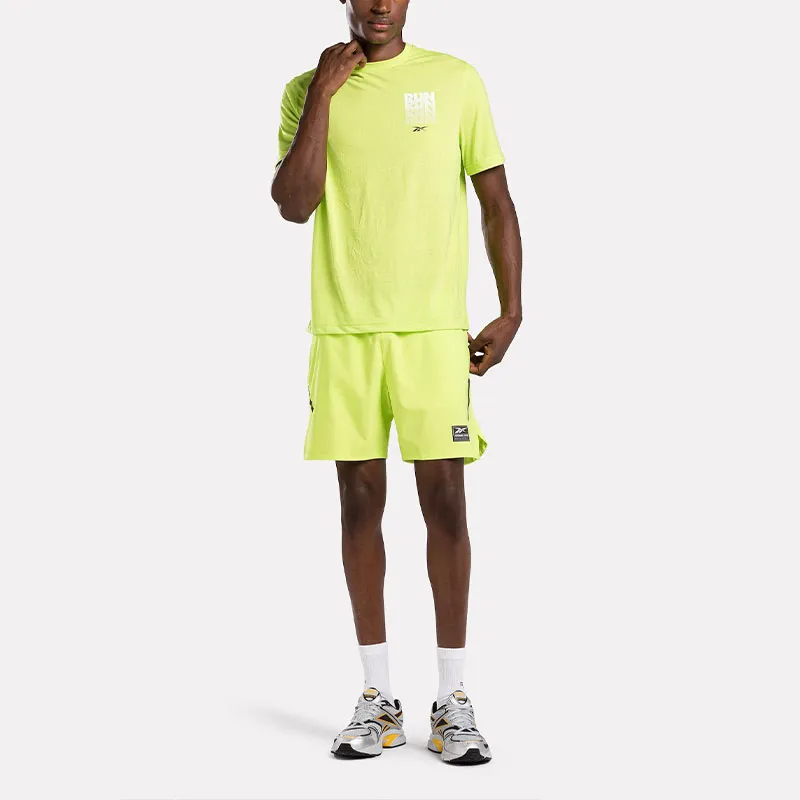 Reebok Running Graphic T-Shirt Men's Lime Green-1