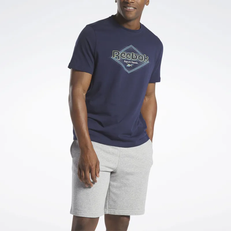 Reebok Graphic Series T-Shirt Men's Marine Blue-2