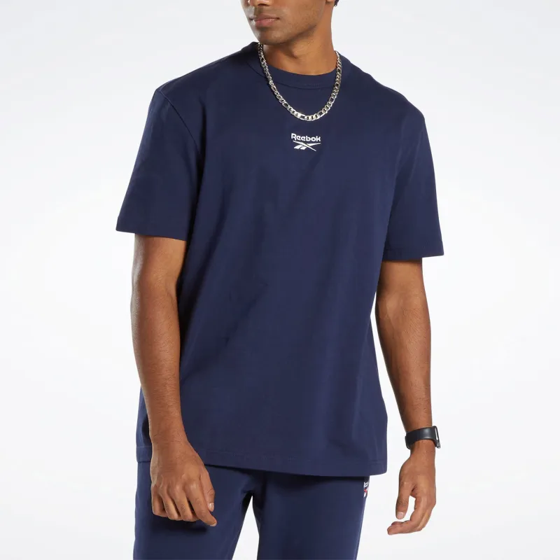 Reebok Classics Small Vector T-Shirt Unisex Marine Blue-2