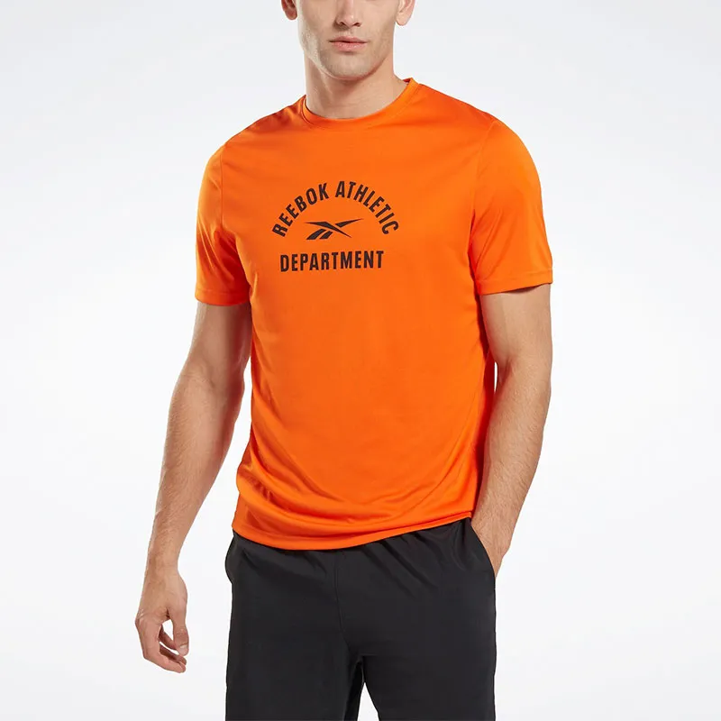 Reebok Training Graphic T-Shirt Men's Orange-2