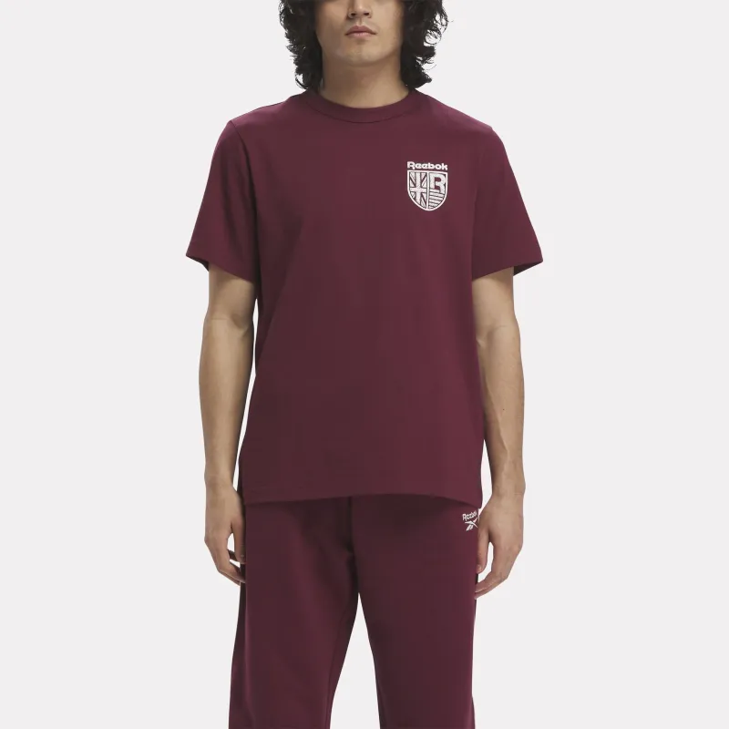 Reebok Crest T-Shirt Men's Burgundy-2