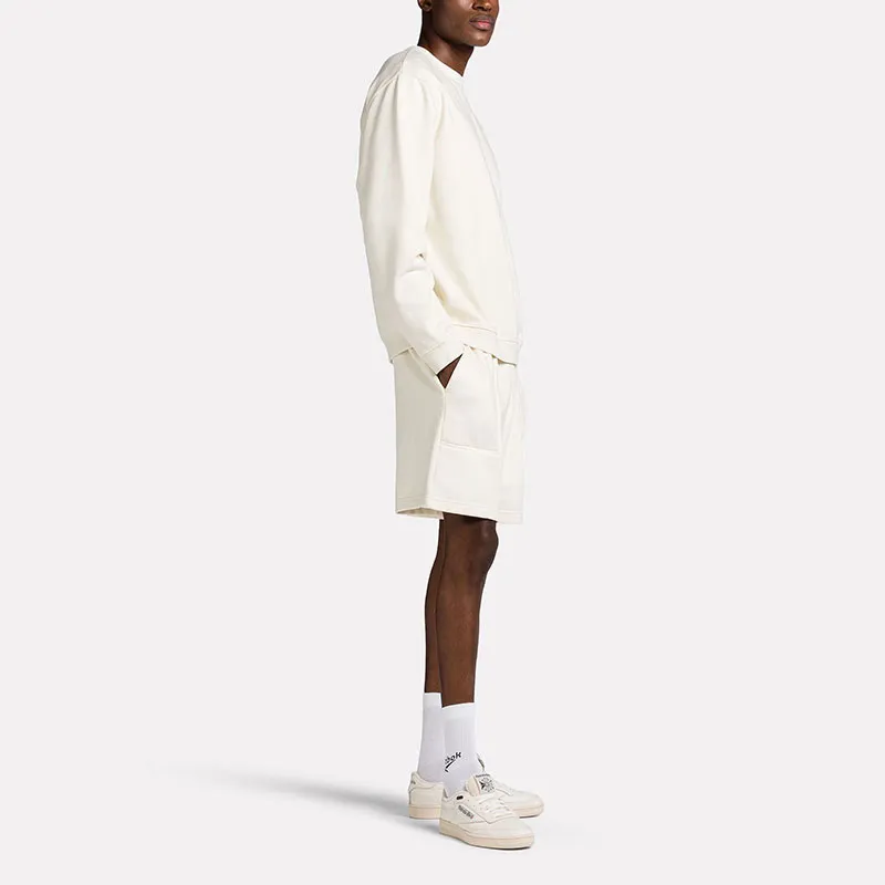 Reebok Classic Fleece Natural Dye Sweatshirt Sweatshirt Unisex Cream White-1