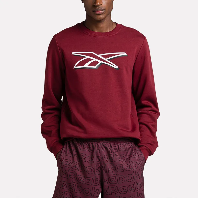 Reebok Vector Pack Reebok Identity Logo Sweatshirt Sweatshirt Men's Red-2