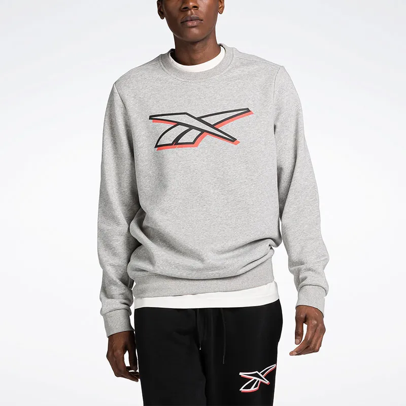 Reebok Vector Pack Reebok Identity Logo Sweatshirt Sweatshirt Men's Medium Gray-2
