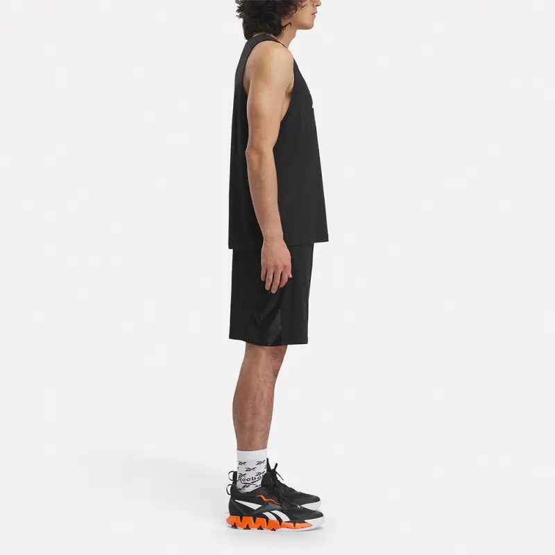 Reebok BB SEASONAL MESH SHORT Basketball Shorts Men's Black-4