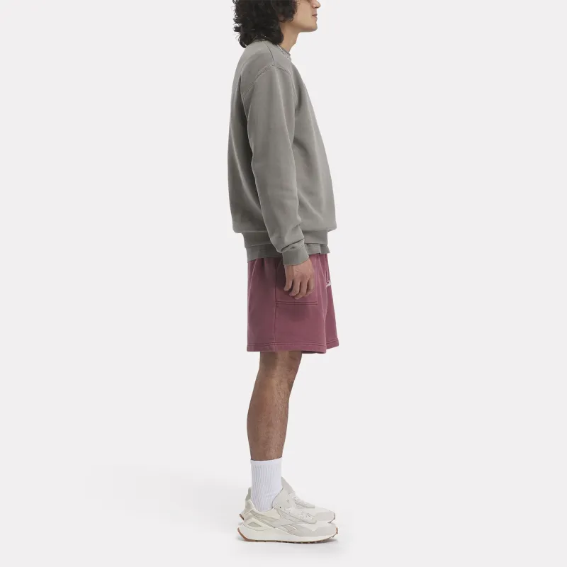Reebok Classic Fleece Natural Dye Sweatshirt Sweatshirt Unisex Lime Gray-4