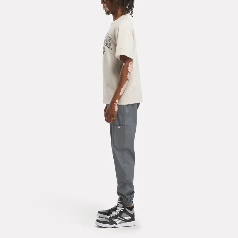 Reebok CL WDE WOVEN JOGGER Casual Pants Men's Gray-4