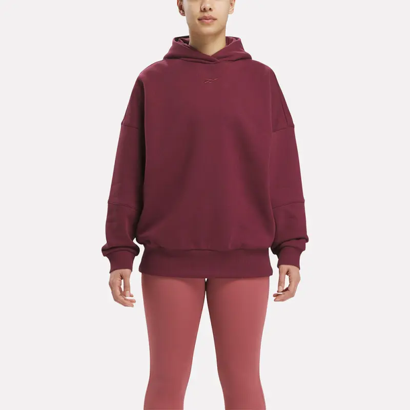 Reebok LUX HOODIE Sweatshirt Women's Red-2