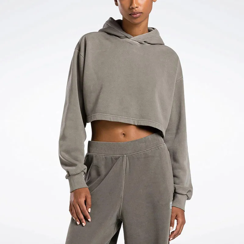 Reebok CL RBK ND HOODIE Sweatshirt Women's Gray-1