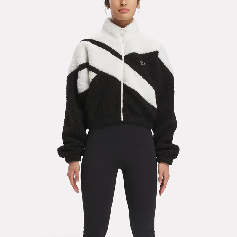 Reebok CL WINTER TRACKTOP Velvet-feel Coat Women's Black-2