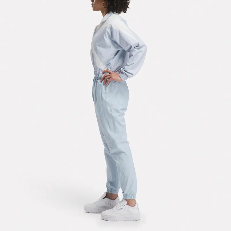 Reebok CL AE FR TP Knitted Sports Pants Women's Light Blue-4