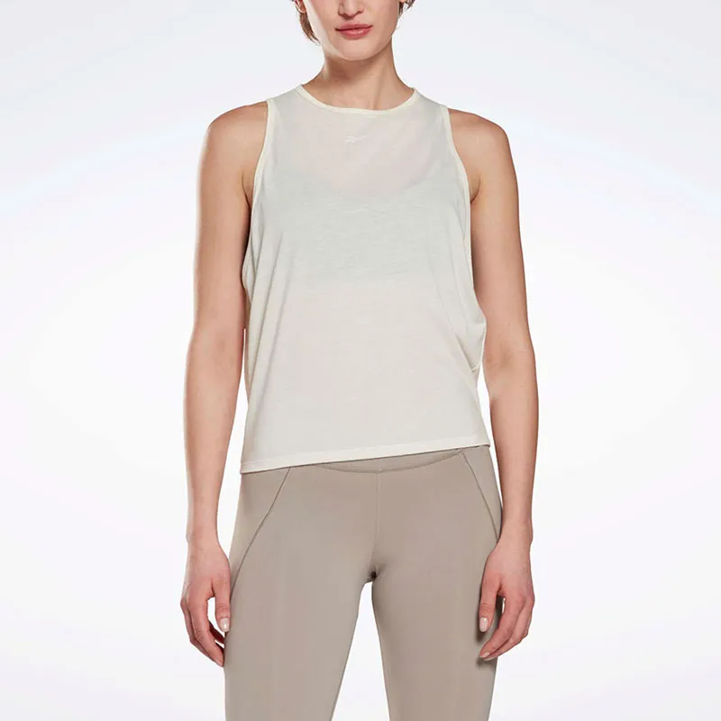 Reebok YOGA LONG Sport Vests Women's White-1