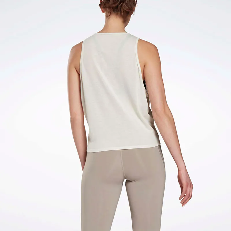 Reebok YOGA LONG Sport Vests Women's White-3