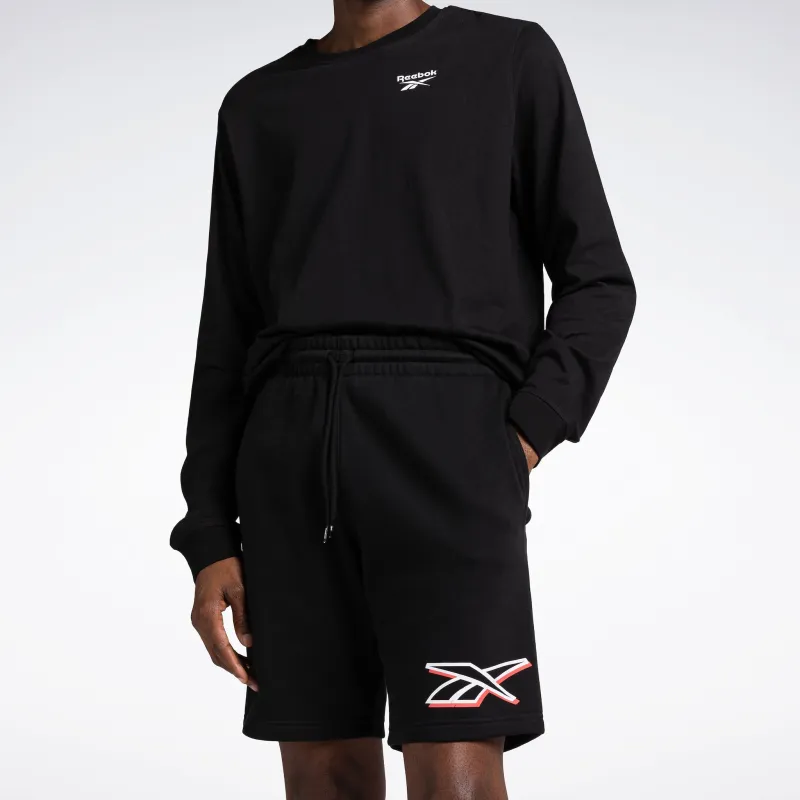 Reebok Vector Pack Reebok Identity Logo Shorts Casual Shorts Men's Black-4