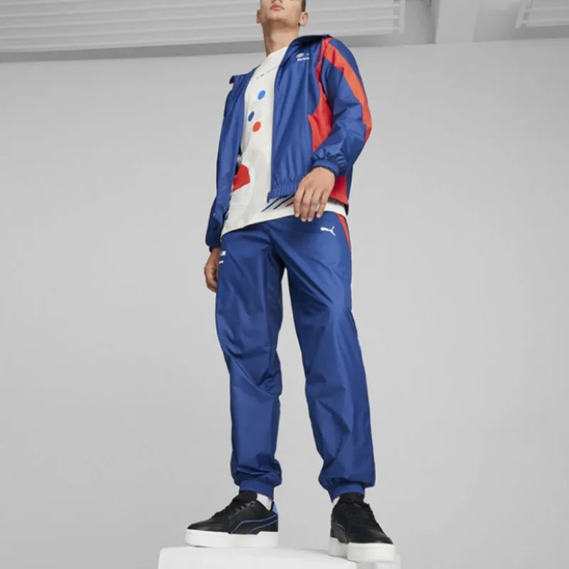 PUMA BMW Racing Collection BMW MOTORSPORT WOVEN JACKET Jackets Coats Men's BMW Blue-1