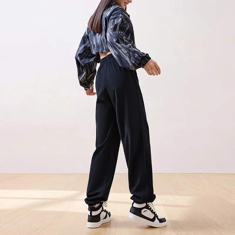 Anta Knitted Sweatpants Women's Basic Black-3