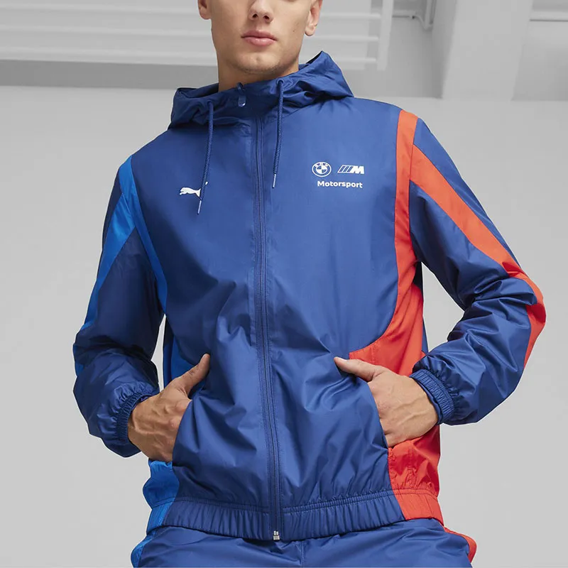 PUMA BMW Racing Collection BMW MOTORSPORT WOVEN JACKET Jackets Coats Men's BMW Blue-2