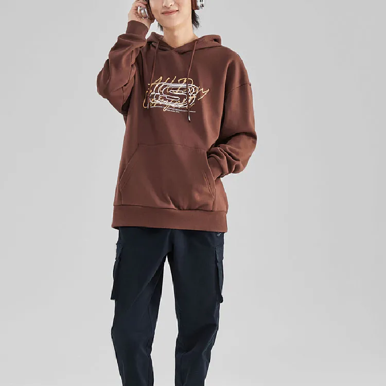 Skechers Hooded Sweatshirt Sweatshirts Unisex Chicory Coffee Brown/03JJ-1