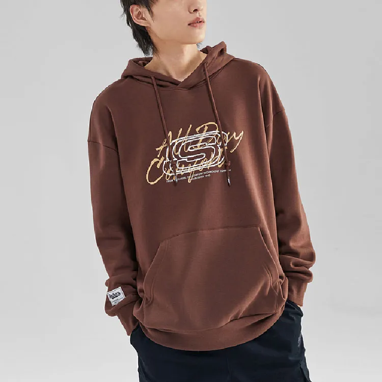 Skechers Hooded Sweatshirt Sweatshirts Unisex Chicory Coffee Brown/03JJ-2
