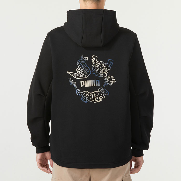 PUMAプーマ スタジャン ブラック×ホワイト×ピンク ワッペン多数
