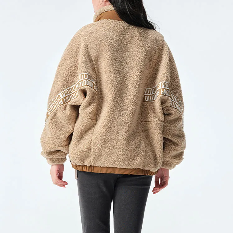 OUTDOOR PRODUCTS Velvet Jackets Women's Sand Khaki-3