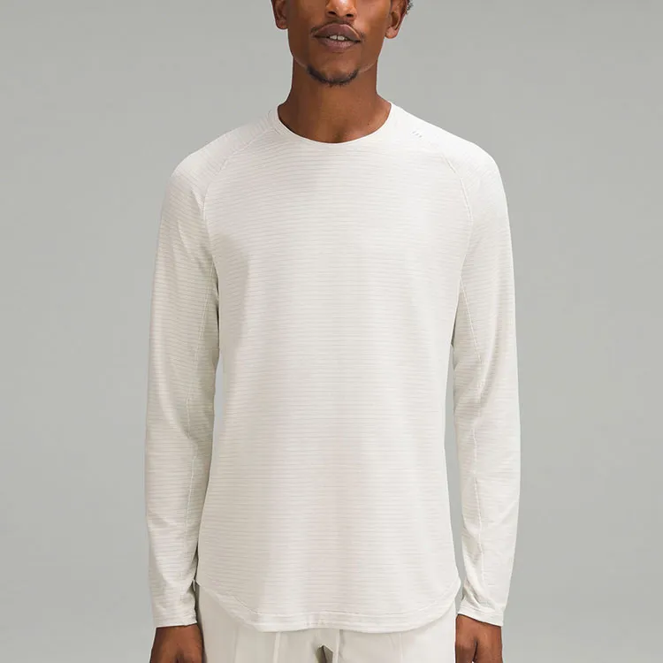 Lululemon License To Train Collection T Shirt Men's Mixed Color Ecru-4
