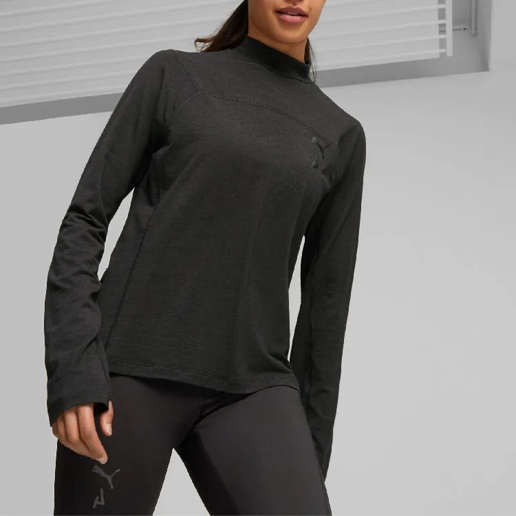PUMA SEASONS T Shirts Women's Black-3