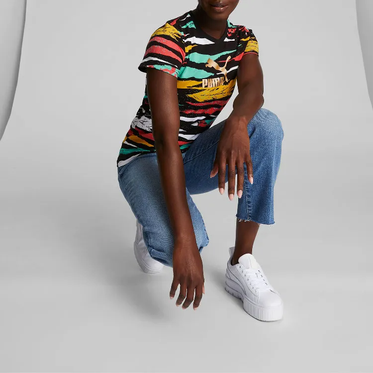 PUMA CLASSICS T-Shirts Women's Multicolor-4