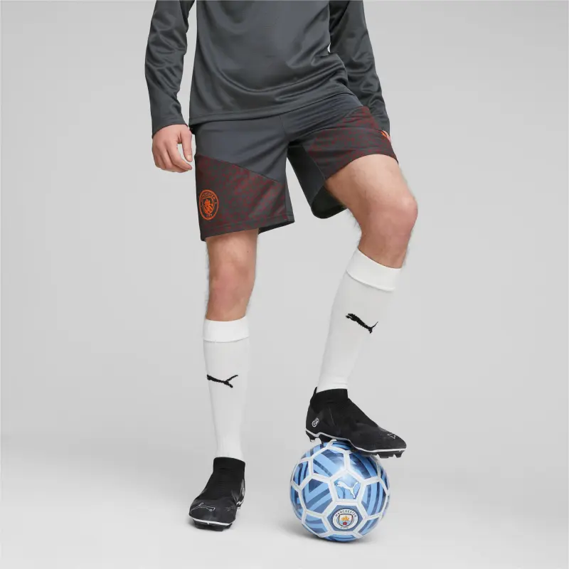 PUMA Manchester City Soccer Bottoms Men Dense Gray-2