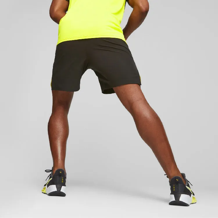 PUMA Ultrabreathe Sports Shorts Men Black Yellow Gradient-3