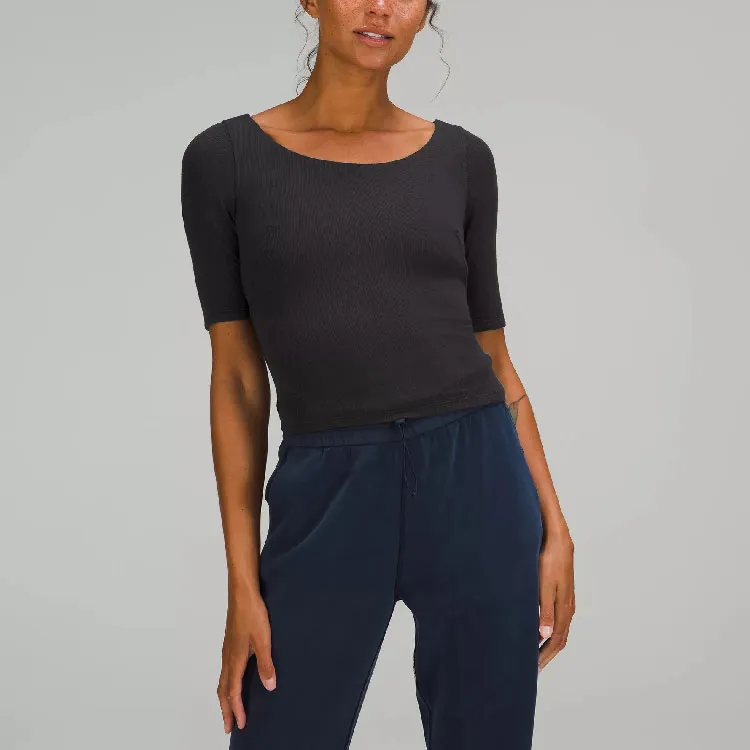 Lululemon T Shirts Women's Black/BLK-3