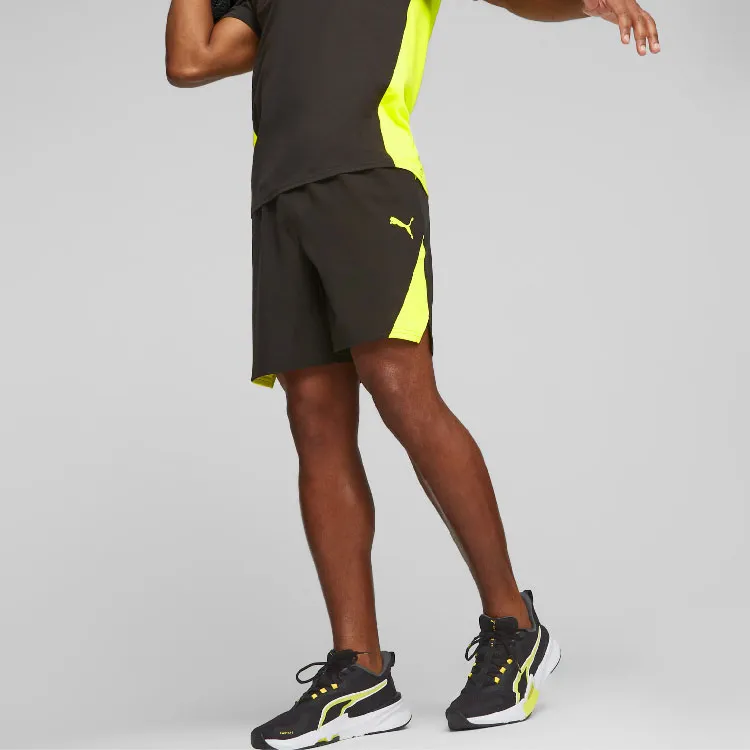 PUMA Ultrabreathe Sports Shorts Men Black Yellow Gradient-2