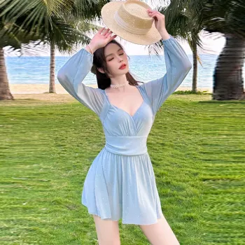 Youyou One Piece Swimsuits Women's Blue