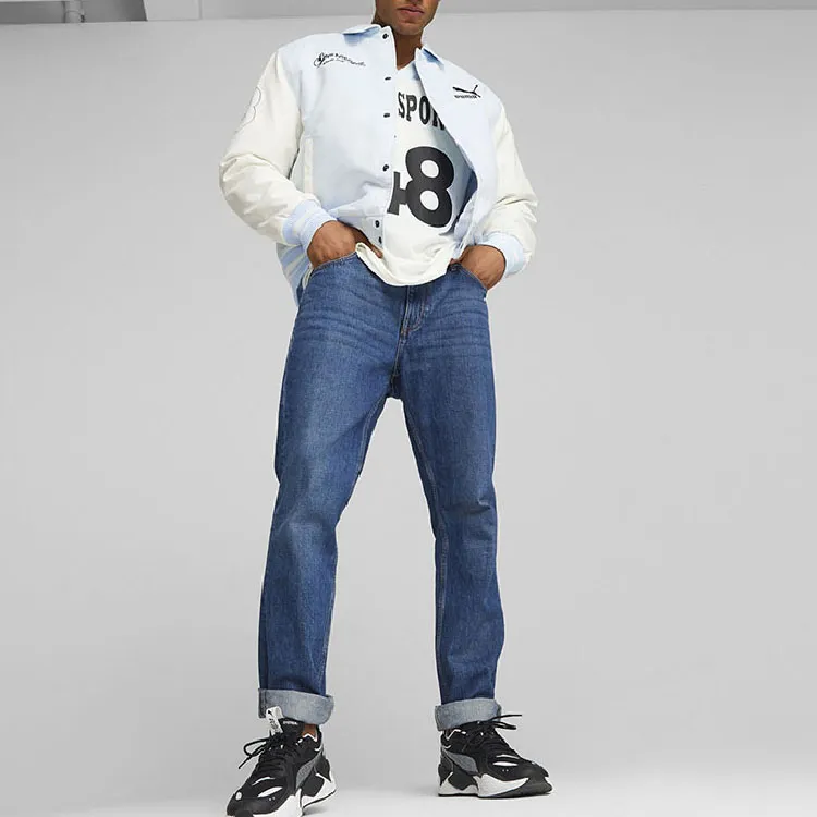 PUMA Jackets Men Blue White-3