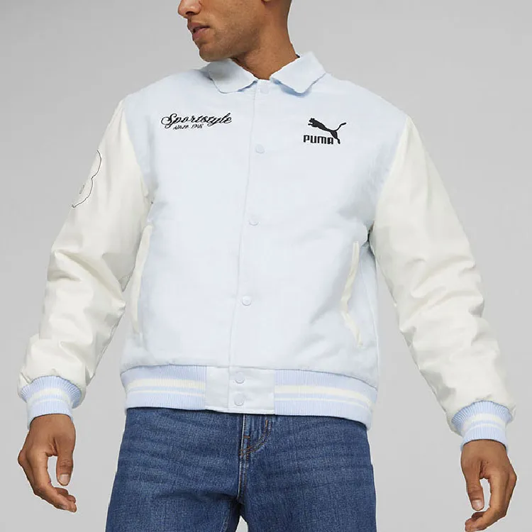 PUMA Jackets Men Blue White-4