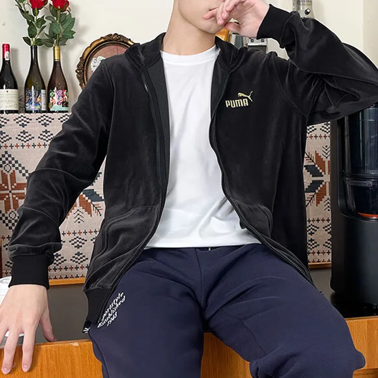 PUMA Velvet Jackets Men Black-2