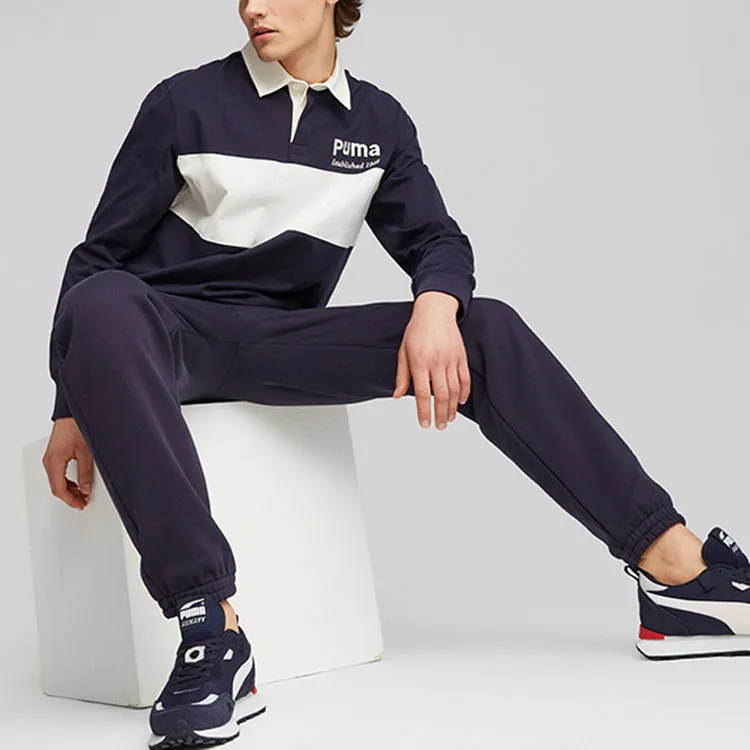 PUMA Casual Pants Men Marine Blue-2