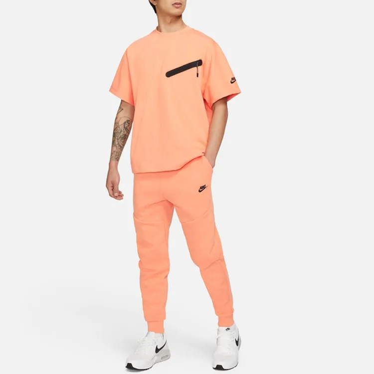 Nike Sportswear T Shirts Men Fog Orange/Black-2