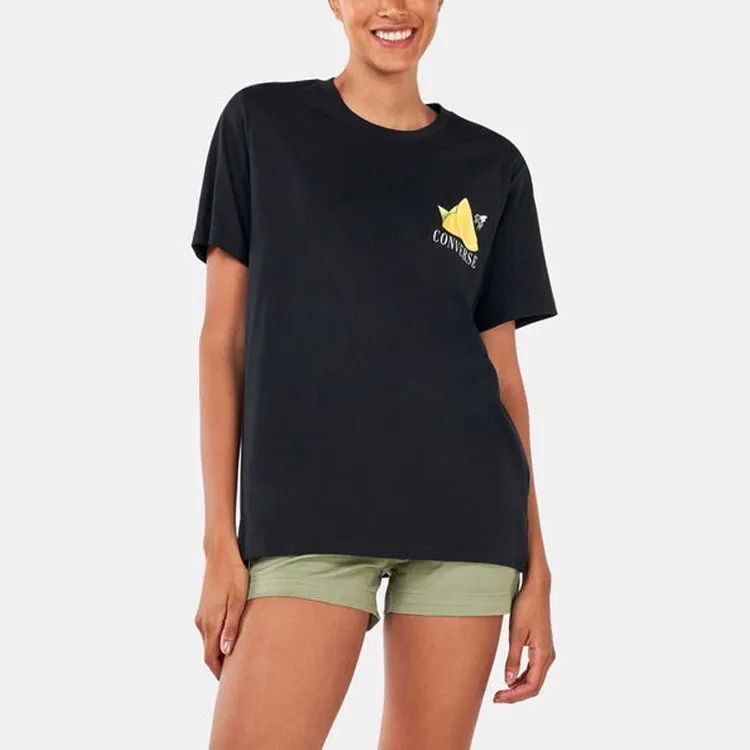 Converse Fresh Lemon T Shirts Unisex Black-4