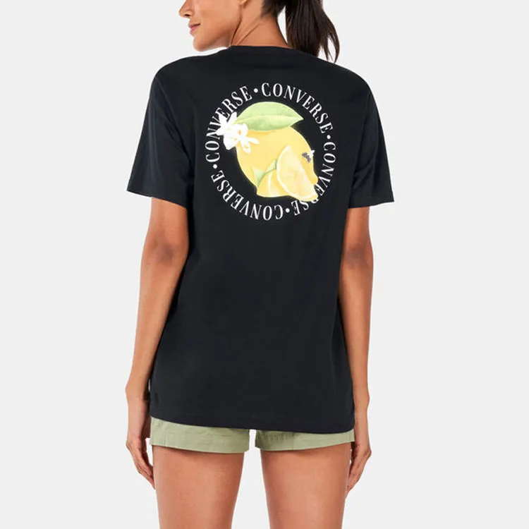 Converse Fresh Lemon T Shirts Unisex Black-5