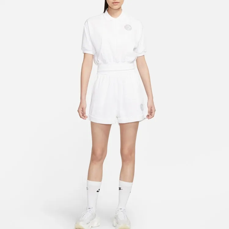 Nike Drop Shoulder Sleeve T Shirt Women's White-2